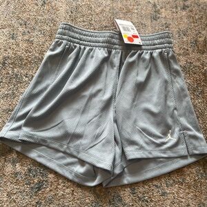 Jordan Women’s Light Gray Mesh Athletic Shorts